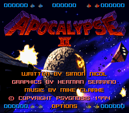 Apocalypse II (unreleased) Title Screen